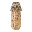 Vase Natural 12 x 12 x 40 cm Natural Fibre on Sale