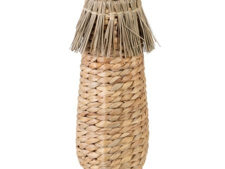 Vase Natural 12 x 12 x 40 cm Natural Fibre on Sale