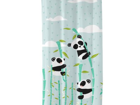 Curtain HappyFriday Moshi Moshi Panda Garden Blue 140 x 265 cm Online