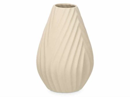 Vase Beige Ceramic 21 x 31 x 21 cm (4 Units) Stripes Online