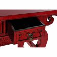 Console DKD Home Decor Red Metal Elm wood (135 x 37 x 89 cm) Fashion