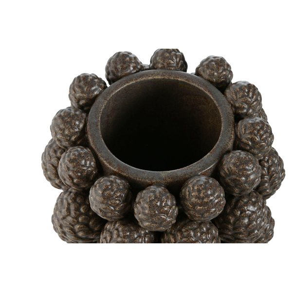 Vase Home ESPRIT Brown Stoneware Pineapple 25 x 25 x 31 cm Online Hot Sale