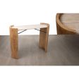 Console Romimex White Brown Beige Wood Marble MDF Wood 111 x 83 x 37 cm For Discount