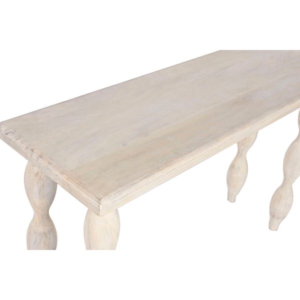 Console Home ESPRIT White Mango wood 120 x 40 x 76 cm on Sale