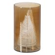 Candleholder Brown Crystal Ø 15 cm 15 x 15 x 25 cm Fashion