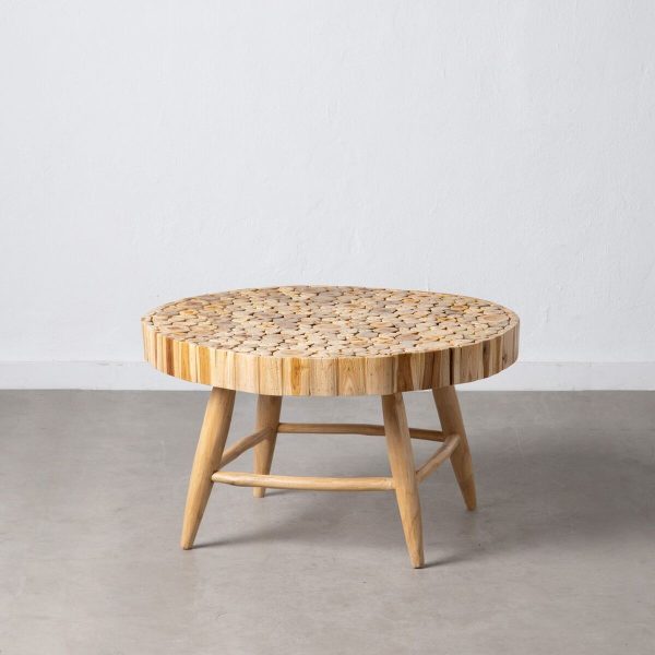 Centre Table Natural 80 x 80 x 45 cm Discount