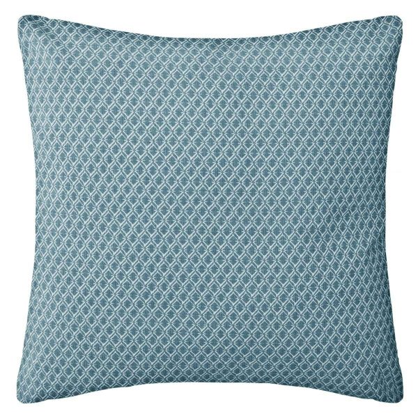 Cushion Atmosphera Otto Blue Cotton (38 x 38 cm) Fashion