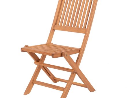 Garden chair Kate 46 x 60 x 88,5 cm Natural Acacia Online