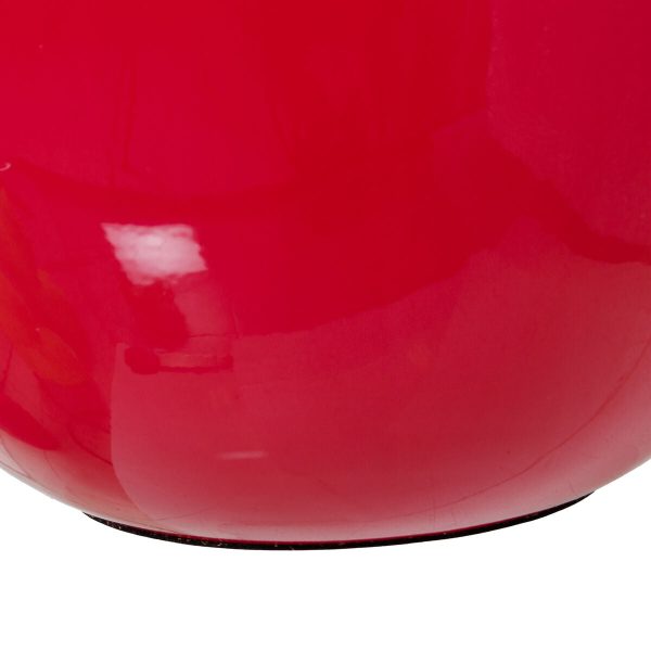 Candleholder Alexandra House Living Red Metal 20 x 22 x 20 cm Enamelled Metal Online Sale