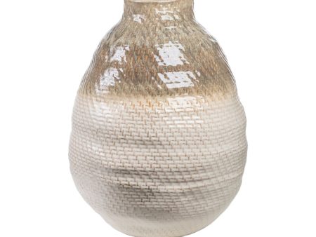 Vase Romimex Beige Porcelain 37 x 47 x 37 cm Cheap