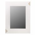 Wall mirror Alexandra House Living White Glass MDF Wood 2 x 90 x 70 cm For Cheap