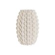 Vase Home ESPRIT White Stoneware Modern 17 X 17,5 X 28 cm Cheap