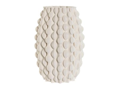 Vase Home ESPRIT White Stoneware Modern 17 X 17,5 X 28 cm Cheap