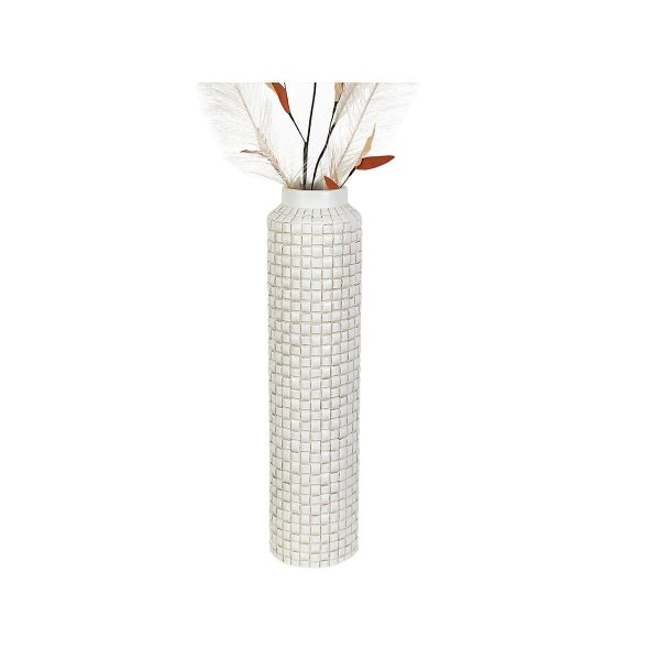 Vase Romimex Beige Resin 16 x 64 x 16 cm Discount