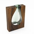 Vase Romimex Brown Green Glass 18 x 24 x 6 cm Online now