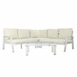 Garden sofa DKD Home Decor White Aluminium Crystal 86 cm 212 x 212 x 86 cm For Cheap