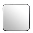 Wall mirror Alexandra House Living Black Metal Squared 4 x 37 x 37 cm Discount