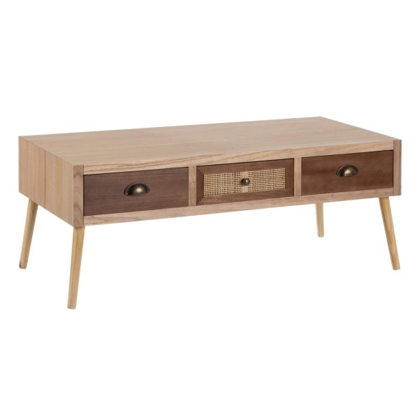 Centre Table SASHA 110 x 50 x 43 cm Wood Hot on Sale