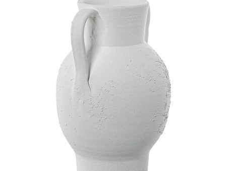 Vase Alexandra House Living White Ceramic 19 x 30 cm Fashion