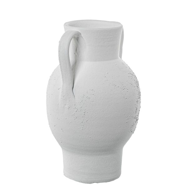 Vase Alexandra House Living White Ceramic 19 x 30 cm Fashion