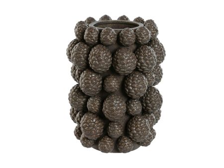 Vase Home ESPRIT Brown Stoneware Pineapple 25 x 25 x 31 cm Online Hot Sale