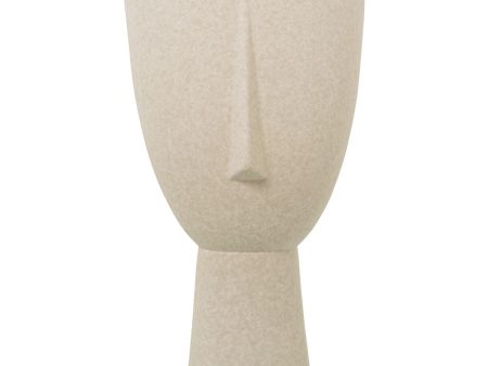 Vase Alexandra House Living Beige Ceramic Face Spotted 23 x 23 x 43 cm Hot on Sale