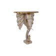 Console DKD Home Decor Elephant White Grey Golden Brass Mango wood 80 x 30 x 96 cm Online Sale