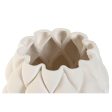 Vase Home ESPRIT White Ceramic Stoneware Modern 15 x 15 x 15 cm Online