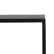 Console Black Natural Iron MDF Wood 122,5 x 22,5 x 75 cm on Sale