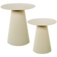 Set of 2 tables Alexandra House Living White 45 x 50 x 45 cm Discount