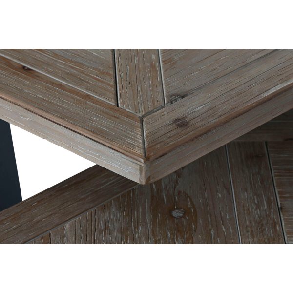 Centre Table Home ESPRIT Black Natural Metal Fir wood 118 x 78 x 45 cm For Sale