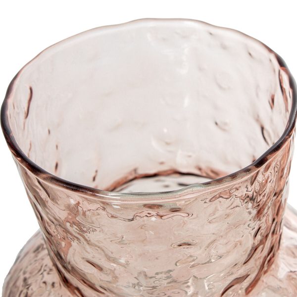 Vase Alexandra House Living Pink Crystal 16 x 20 cm For Cheap