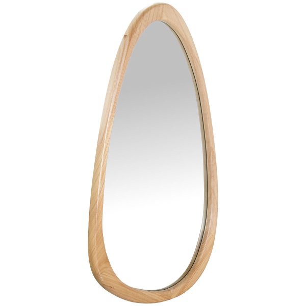 Wall mirror Alexandra House Living Natural 50 x 2,5 x 80 cm Abstract For Cheap