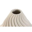 Vase Home ESPRIT White Stoneware Modern 22 x 22 x 26 cm Fashion