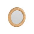 Wall mirror Romimex Natural 80 x 80 x 7 cm 7 x 80 x 80 cm Circle Fashion