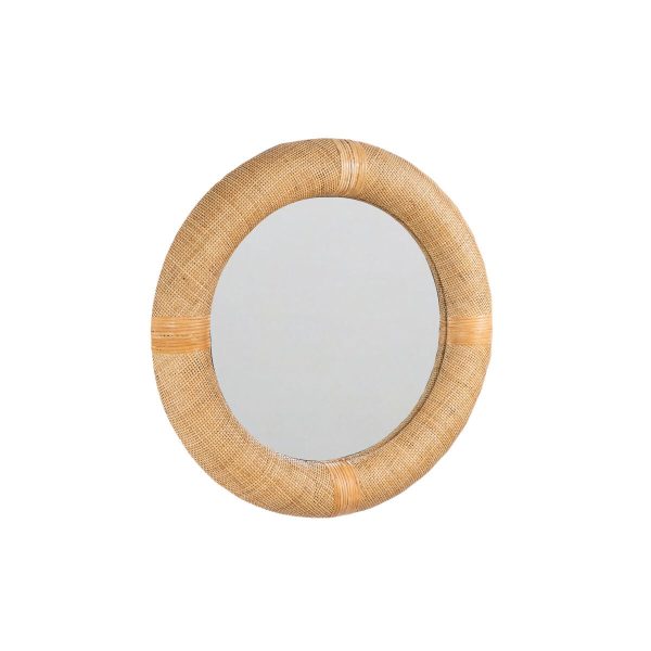 Wall mirror Romimex Natural 80 x 80 x 7 cm 7 x 80 x 80 cm Circle Fashion