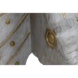 Console DKD Home Decor Elephant White Grey Golden Brass Mango wood 80 x 30 x 96 cm Online Sale