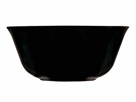 Bowl Luminarc Carine Negro Black Glass 12 cm Multi-use (24 Units) Discount