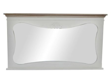 Wall mirror DKD Home Decor White Natural 105 x 64 x 4,5 cm Online Hot Sale