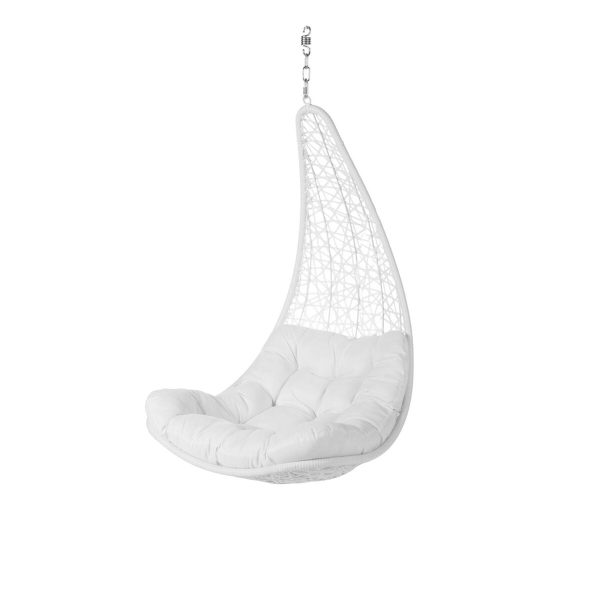 Hanging garden armchair Dido White Rattan 82 x 84 x 132 cm Cheap