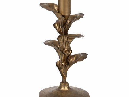 Candleholder Golden Iron 9,5 x 9,5 x 21 cm Cheap