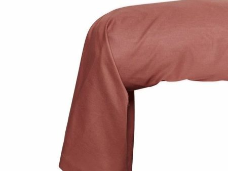 Pillowcase TODAY Essential 45 x 185 cm Terracotta Online Hot Sale