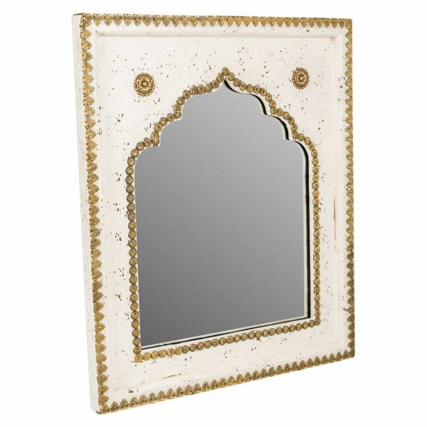 Wall mirror Alexandra House Living Golden 2 x 51 x 40 cm Rectangular on Sale