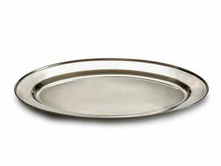 Tray Silver Stainless steel 40 x 2,5 x 26,5 cm (24 Units) For Discount