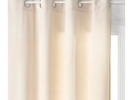 Curtain Atmosphera Lilou Polyester Ivory (140 x 260 cm) Hot on Sale