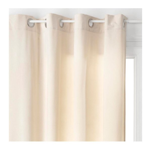 Curtain Atmosphera Lilou Polyester Ivory (140 x 260 cm) Hot on Sale