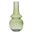 Vase Green Crystal 12,5 x 12,5 x 26 cm Sale