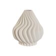 Vase Home ESPRIT White Stoneware Modern 22 x 22 x 26 cm Fashion