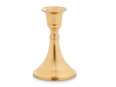 Candle Holder Golden Aluminium 5 x 11 x 9 cm (12 Units) For Discount