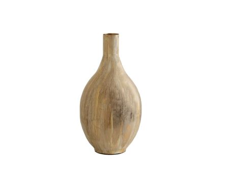 Vase Romimex Beige Aluminium 23 x 43 x 23 cm Fashion